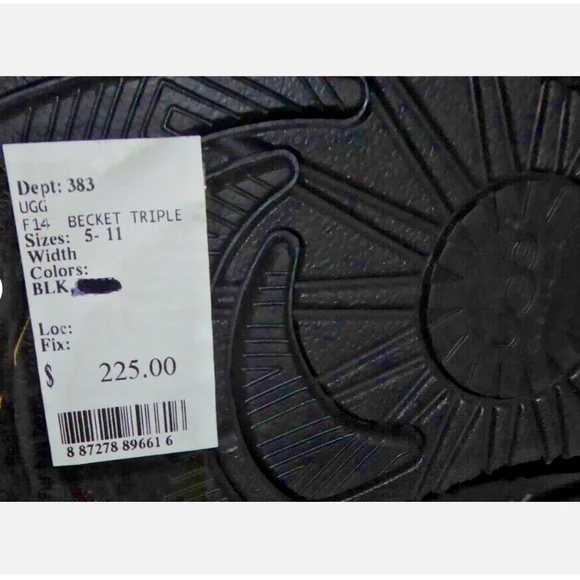 🎈FINAL SALE UGG Becket Black Distressed Leather Boots NEW * - Picture 16 of 16